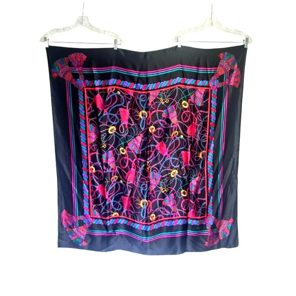 Vintage Carlisle 100% Silk Scarf 42